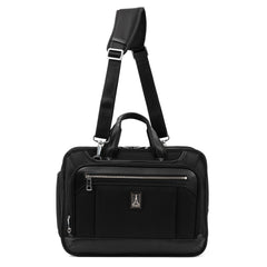 Travelpro Platinum Elite Expandable Business Laptop Briefcase, Fits up to 15.6 Laptop, Work School Travel, Men and Women Shadow Black 16 Inch U1