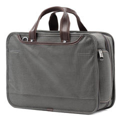 Travelpro Platinum Elite Expandable Business Laptop Briefcase, Fits up to 15.6 Laptop, Work School Travel, Men and Women Vintage Grey 16 Inch U1