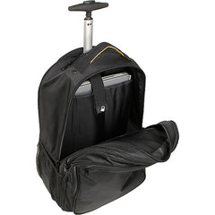 A.Saks EXPANDABLE Trolley Laptop Backpack ( Black , One Size ) Black One Size U2