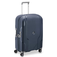 DELSEY Paris Clavel Hardside Expandable Luggage with Spinner Wheels ( BLUE JEAN , Checked-Medium 25 Inch ) BLUE JEAN Checked Medium 25 Inch U1