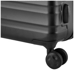 Amazon Basics Expandable Hardside Carry-On Luggage, Suitcase with Wheels, 21-Inch Spinner with Four Spinner Wheels and Scratch-Resistant Surface, Black U2