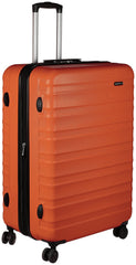Amazon Basics Expandable Hardside Luggage, Suitcase with Wheels, 30-Inch Spinner with Four Spinner Wheels and Scratch-Resistant Surface, Orange U1