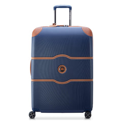 DELSEY PARIS Chatelet Air 2.0 Hardside Luggage with Spinner Wheels, Navy Blue, Checked-Large 28 Inch Navy Blue Checked-Large 28 Inch U2