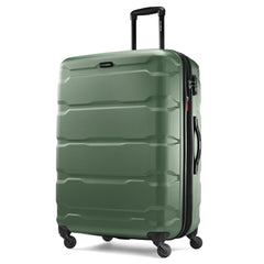 Samsonite Omni PC Hardside Expandable Luggage with Spinner Wheels, Checked-Large 28-Inch, Army Green Army Green Checked-Large 28-Inch U1