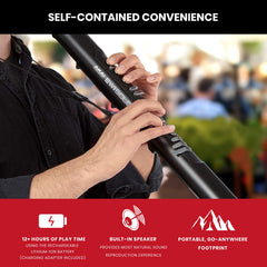 AKAI Professional EWI Solo - Electronic Wind Instrument With Built-in Speaker, Rechargeable Battery, 200 Sounds and USB MIDI Connectivity,Black Black undefined U1