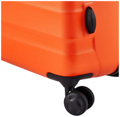 Amazon Basics Expandable Hardside Luggage, Suitcase with Wheels, 30-Inch Spinner with Four Spinner Wheels and Scratch-Resistant Surface, Orange U1