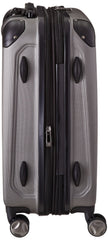 Heritage Travelware O'Hare 20" Hardside Expandable 8-Wheel Spinner Carry-on Luggage, Silver U1