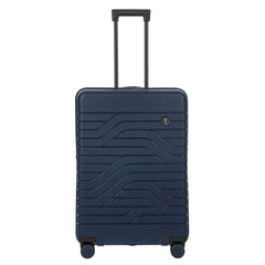 Brics B|Y Ulisse Expandable Spinner Suitcase, Lightweight Polypropylene Hard Shell Luggage with 360 Rubber-Coated Double Wheels, TSA-Approved Lock and Organized Interior - 28 Inch ( Ocean Blue , One Size ) Ocean Blue One Size U1