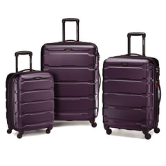 Samsonite Omni Pc Hardside Expandable Luggage with Spinner Wheels ( Purple , 3-Piece Set (20/24/28) ) Purple 3 Piece Set 20 24 28 U5