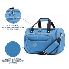 Travelpro Maxlite 5 Softside Lightweight Underseat Carry-On Travel Tote, Overnight Weekender Bag, Men and Women Azure Blue 18 Inch U3