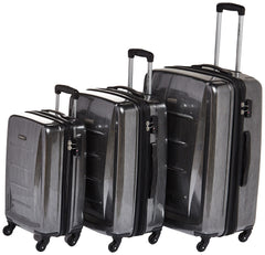 Samsonite Winfield 2 Hardside Luggage with 360 Spinner Wheels, TSA Lock, Airline Approved ( Charcoal , 3-Piece Set (20/24/28) ) Charcoal 3 Piece Set 20 24 28 U1