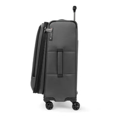 Travelpro Crew Classic Lightweight Softside Expandable Luggage, 2 Wheel Upright Rollaboard Suitcase, Men and Women ( Titanium Grey , Checked Medium ) Titanium Grey Checked Medium U2