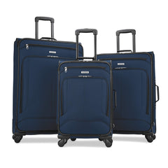 American Tourister Pop Max Softside Luggage with Spinner Wheels ( Navy , 3-Piece Set (21/25/29) ) Navy 3 Piece Set 21 25 29 U10