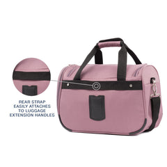 Travelpro Maxlite 5 Softside Lightweight Underseat Carry-On Travel Tote, Overnight Weekender Bag, Men and Women Dusty Rose Pink 18 Inch U3