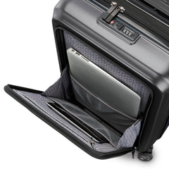 Samsonite Octiv Hardside Spinner ( Stealth Black , Front Pocket Carry-On 21 inch ) Stealth Black Front Pocket Carry On 21 Inch U1