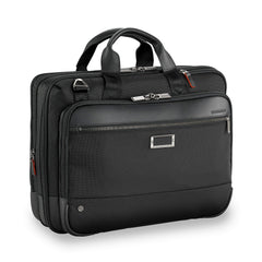 Briggs & Riley @work Medium Expandable Brief ( Black , Medium ) Black Medium U3