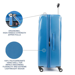 Travelpro Maxlite 5 Hardside Spinner Wheel Luggage Azure Blue Checked Large 29 Inch U1