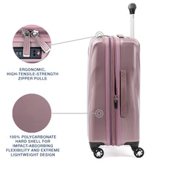 Travelpro Maxlite 5 Hardside Spinner Wheel Luggage ( Dusty Rose Pink , Carry-On 21-Inch ) Dusty Rose Pink Carry On 21 Inch U2