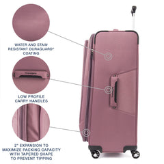 Travelpro Maxlite 5 Softside Expandable Luggage with 4 Spinner Wheels, Lightweight Suitcase, Men and Women U4
