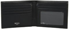 Bosca Men’s Wallet, Nappa Vitello Leather Executive I.D. Wallet with RFID Blocking ( Black , One Size ) Black One Size U3