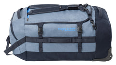 Eagle Creek Cargo Hauler Wheeled Duffel Travel Bag with Backpack Straps and Handles, Lockable U-Lid Opening, End Compartments, and Compression Straps Glacier Blue 110 L U1