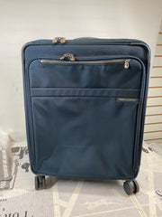 Briggs & Riley Baseline-Softside CX Expandable Medium Checked Spinner Luggage ( Navy , Checked-Medium 25-Inch ) Navy Checked Medium 25 Inch U1