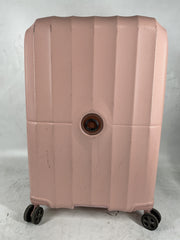 DELSEY Paris Carrousel Hardside Expandable Luggage with Spinner Wheels Pink Checked Medium 24 Inch U3