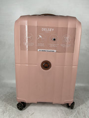 Delsey Paris Carrousel 28" Expandable Carry-On Spinner ( Pink , Checked-Medium 24 Inch ) Pink Checked Medium 24 Inch U4