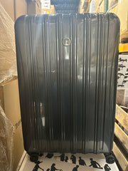 DELSEY Paris Helium Aero Hardside Expandable Luggage with Spinner Wheels - Brushed Charcoal/Checked-Large 29 Inch