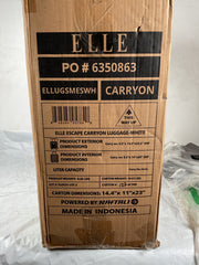 Elle Escape Carry On Luggage- White U1