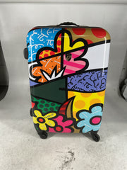 Heys USA Luggage Britto Flowers 22 Inch Hard Side Carry On Suitcase U1
