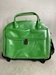 McKlein USA Glen Ellyn 15.4" Leather Wheeled Ladies' Laptop Briefcase ( Green , One Size ) Green One Size U2