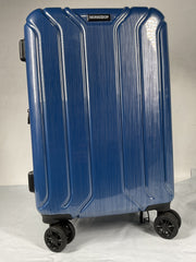 NONSTOP New York Elite Luggage Expandable Lightweight Spinner Wheels hard side shell Travel Suitcase Set, TSA Lock, Double USB Port, 3 packing cubes ( Denim Blue , Carry-On 21-Inch ) Denim Blue Carry On 21 Inch U1
