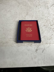 Royce Leather Foil Stamped RFID Blocking Passport Jacket Wild Berry One Size U1