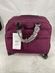 Baggallini unisex adult luggage only 4 wheel tote, Eggplant, One Size US U1