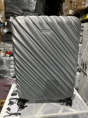 Ricardo Beverly Hills Mojave Expandable Luggage Spinner - Platinum/Checked-Medium 25 Inch