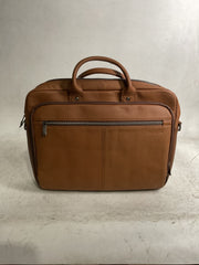 Samsonite Durham Colombian Leather 2 Pocket Briefcase ( Tan ) Tan U1