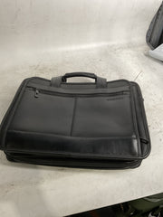 Samsonite Luggage Leather Slim Briefcase ( Black , 16" ) Black 16 U2