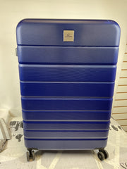 Skyway Epic 2.0 Hardside Lightweight and Durable ABS Shell Luggage, Spacious with Dual Spinning Wheels, Comfort Grip and Expandable, Men and Women ( Royal Blue , Checked-Large 28-inch ) Royal Blue Checked Large 28 Inch U1
