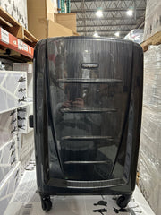 Samsonite Winfield 2 Hardside Luggage with Spinner Wheels - Brushed Anthracite/Checked-Medium 24-Inch