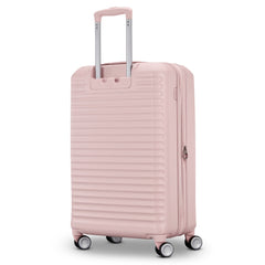 American Tourister Stratum 3.0, Airline Approved, Durable Hardside Luggage, Expands 1.5", RightHeight Adjustable Handle ( Pink Blush , Medium - Checked ) Pink Blush Medium Checked U1