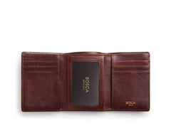 Bosca Mens Dolce Collection - Double I.D. Trifold ( Dark Brown , One Size ) Dark Brown One Size U1