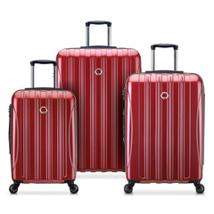 DELSEY Paris Helium Aero Hardside Expandable Luggage with Spinner Wheels ( Brick Red , 3-Piece Set (19/24/28) ) Brick Red 3 Piece Set 19 24 28 U3