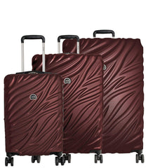 Delsey Alexis Lightweight Luggage Set 3 Piece, Double Wheel Hardshell Suitcases, Expandable Spinner Suitcase U2