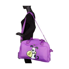 Ed Heck Lightweight 5-PC Spinner Luggage Set Purple-Money Doggie One Size U4