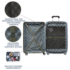Travelpro Maxlite 5 Hardside Spinner Wheel Luggage Slate Green Checked Medium 25 Inch U2