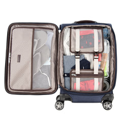 Travelpro Platinum Elite Softside Expandable Luggage, 8 Wheel Spinner Suitcase, USB Port, Suiter, Men and Women U3