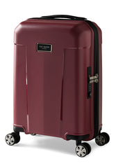 Ted Baker Flying Colours Hardside Trolley 4 Wheel Spinner, TSA Lock, Lightweight Suitcase, Men and Women ( Damson Berry , 20-Inch Carry-On ) Damson Berry 20 Inch Carry On U1