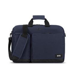 Solo New York Duane Hybrid Briefcase 15.6” Laptop Bag w/ Tablet Pocket, Removable Shoulder Strap and Hideaway Backpack Straps ( Navy , One Size ) Navy One Size U1