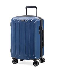 NONSTOP New York Elite Luggage Expandable Lightweight Spinner Wheels hard side shell Travel Suitcase Set, TSA Lock, Double USB Port, 3 packing cubes ( Denim Blue , Carry-On 21-Inch ) Denim Blue Carry On 21 Inch U1